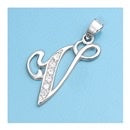 Load image into Gallery viewer, CZ INITIAL PENDANTS