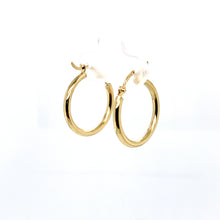 Load image into Gallery viewer, 10k Gold Solid Hoops .