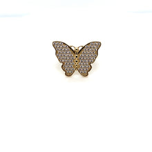 Load image into Gallery viewer, 14k Gold Butterfly Ring .