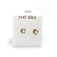 Load image into Gallery viewer, 14k Gold Stud Letter Studs