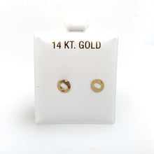 Load image into Gallery viewer, 14k Gold Stud Letter Studs
