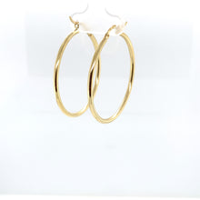 Load image into Gallery viewer, 10k Gold Solid Hoops .