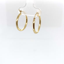 Load image into Gallery viewer, 10k Gold Star Cut Hoops