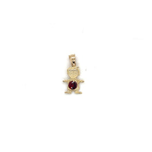 Load image into Gallery viewer, 14k Gold Boy Birthstone Cz Pendant