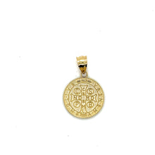 Load image into Gallery viewer, 10k Gold Saint Benedict Pendant .