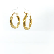 Load image into Gallery viewer, 10k Gold Star Cut Hoops .