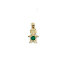 Load image into Gallery viewer, 10k Gold Boy BirthStone Pendant