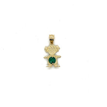 Load image into Gallery viewer, 10k Gold Girl BirthStone Pendant