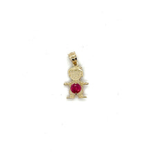 Load image into Gallery viewer, 10k Gold Boy BirthStone Pendant