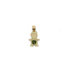 Load image into Gallery viewer, 10k Gold Boy BirthStone Pendant
