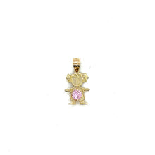 Load image into Gallery viewer, 10k Gold Girl BirthStone Pendant