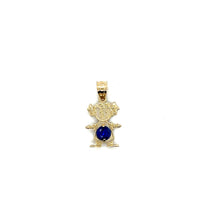 Load image into Gallery viewer, 10k Gold Girl BirthStone Pendant