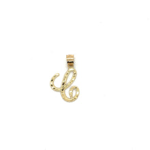 Load image into Gallery viewer, 10k Gold Cursive Letter Pendant