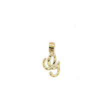 Load image into Gallery viewer, 10k Gold Cursive Letter Pendant