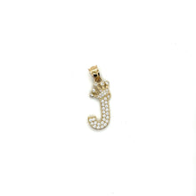 Load image into Gallery viewer, 10k Gold Crown Letter Pendant