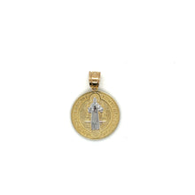 Load image into Gallery viewer, 10k Gold Saint Benedict Coin Pendant