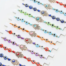 Load image into Gallery viewer, 12 PCS Multicolor Hamsa Hand bracelet