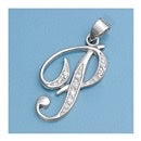 Load image into Gallery viewer, CZ INITIAL PENDANTS