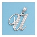 Load image into Gallery viewer, CZ INITIAL PENDANTS
