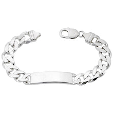 Load image into Gallery viewer, Sterling Silver ID Curb Bracelet