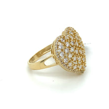 Load image into Gallery viewer, 14K Gold Heart Cz Ring .