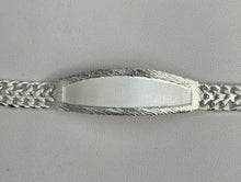 Load image into Gallery viewer, Sterling Silver 2 Row Curb Diamond Cut ID 16mm 8" Bracelet