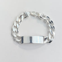 Load image into Gallery viewer, Sterling Silver ID Curb Bracelet