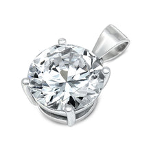 Load image into Gallery viewer, Sterling Silver Lavender CZ Pendant