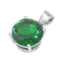 Load image into Gallery viewer, Sterling Silver Lavender CZ Pendant