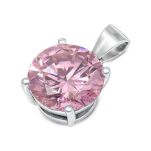 Load image into Gallery viewer, Sterling Silver Lavender CZ Pendant