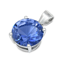 Load image into Gallery viewer, Sterling Silver Lavender CZ Pendant