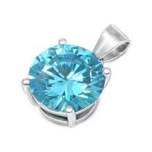 Load image into Gallery viewer, Sterling Silver Lavender CZ Pendant