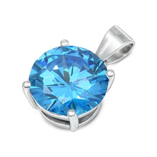 Load image into Gallery viewer, Sterling Silver Lavender CZ Pendant