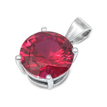 Load image into Gallery viewer, Sterling Silver Lavender CZ Pendant