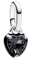 Load image into Gallery viewer, EM091 Charm Corazon Azul, Negro