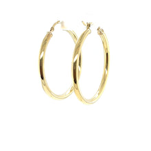 Load image into Gallery viewer, 10k Gold Round Hoops .