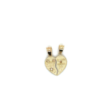 Load image into Gallery viewer, 14K Gold Our Lady of Guadalupe and Christ Breakable Heart Pendant