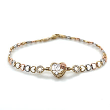 Load image into Gallery viewer, 14k Gold "15 years" Heart Bracelet .