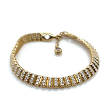 Load image into Gallery viewer, 14k Gold Cubic Zirconia Bracelet
