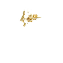 Load image into Gallery viewer, 10k Gold LV Earrings .