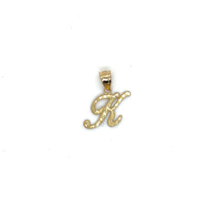 Load image into Gallery viewer, 10k Gold Cursive Letter Pendant