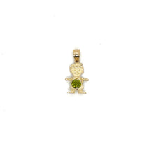 Load image into Gallery viewer, 10k Gold Boy Stone Pendant