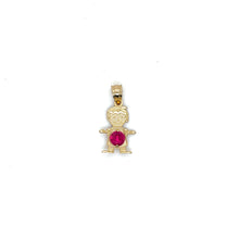Load image into Gallery viewer, 10k Gold Boy Stone Pendant