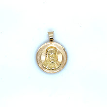 Load image into Gallery viewer, 10k Gold Our Lady of Guadalupe and Sacred Heart Double Sided Pendant