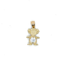 Load image into Gallery viewer, 10k Gold Girl BirthStone Pendant