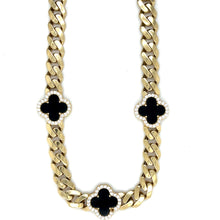 Load image into Gallery viewer, 10k Gold Black Clover Chain