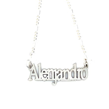 Load image into Gallery viewer, Sterling Silver Personalized Name Necklace