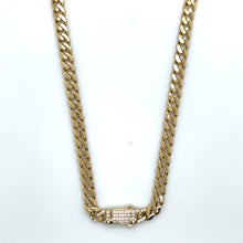 Load image into Gallery viewer, 14k Gold Cuban Pave Chain