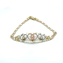Load image into Gallery viewer, 10k Gold Our Lady of Guadalupe Heart Bracelet