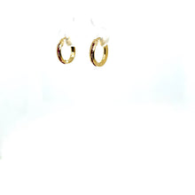 Load image into Gallery viewer, 10k Gold Red Small Hoops .
